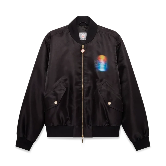 Organza bomberjack met kleurverloop Organza bomberjack met kleurverloop