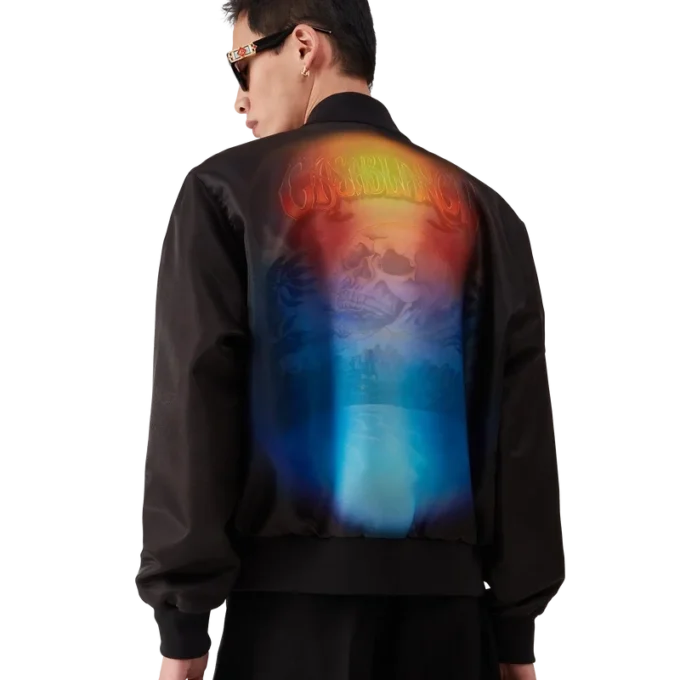 Organza bomberjack met kleurverloop Organza bomberjack met kleurverloop