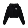 Pearl Diamond Cropped Sweatshirt met capuchon Pearl Diamond Cropped Sweatshirt met capuchon