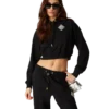Pearl Diamond Cropped Sweatshirt met capuchon Pearl Diamond Cropped Sweatshirt met capuchon