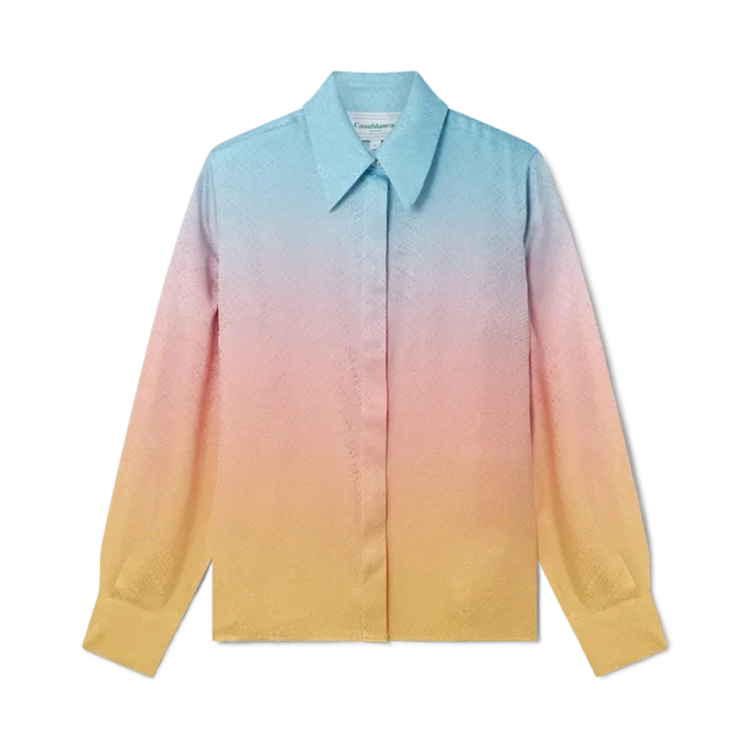 Ping Pong Gradient zijden overhemd Ping Pong Gradient zijden overhemd
