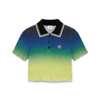 Polo met korte mouwen en kleurverloop