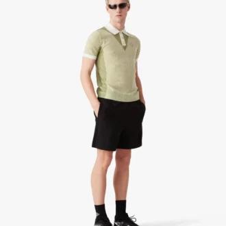 Poloshirt met korte mouwen en verticale strepen
