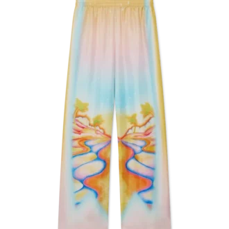 Psychedelische Nirvana-zijden broek