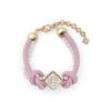 Roze geknoopte parelarmband Roze geknoopte parelarmband