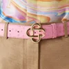 Roze riem met CC-logo in reliëf Roze riem met CC-logo in reliëf