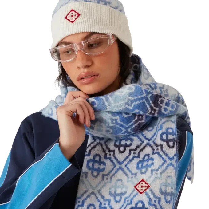 Space Dye Monogram-sjaal Space Dye Monogram-sjaal