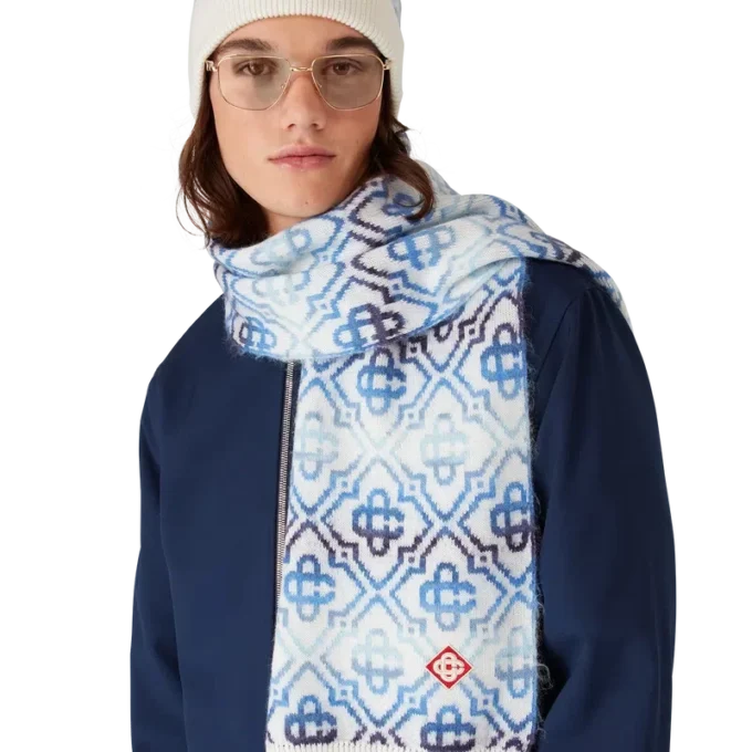 Space Dye Monogram-sjaal Space Dye Monogram-sjaal