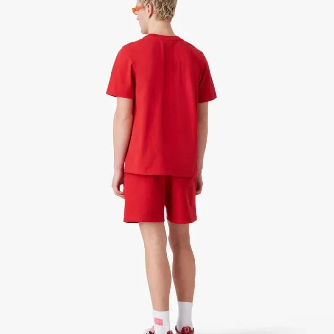 T-shirt met korte mouwen en rood diamantlogo