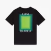 T-shirt met vierkant logo en korte mouwen