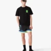 T-shirt met vierkant logo en korte mouwen