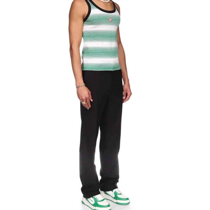 Tanktop met gestreepte rand Tanktop met gestreepte rand