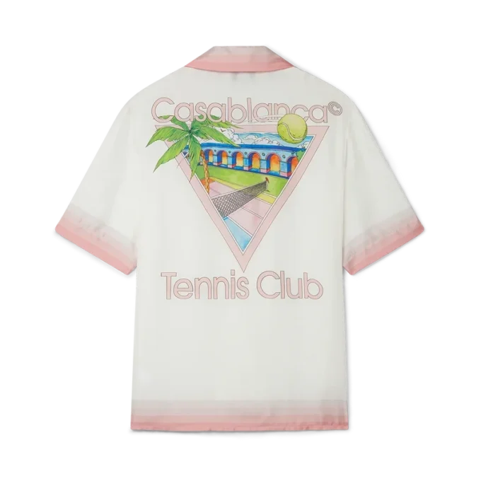 Tennis Club Icon zijden overhemd met korte mouwen