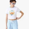 Tennis Landscape Ringer T-shirt met korte mouwen Tennis Landscape Ringer T-shirt met korte mouwen