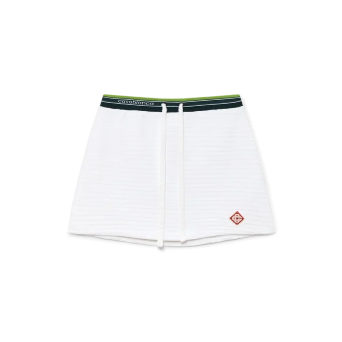 Tenniskleding van gestructureerd velours-rok Tenniskleding van gestructureerd velours-rok