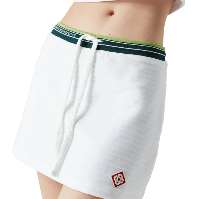 Tenniskleding van gestructureerd velours-rok Tenniskleding van gestructureerd velours-rok