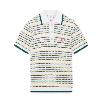 Tuck Stitch poloshirt met korte mouwen Tuck Stitch poloshirt met korte mouwen