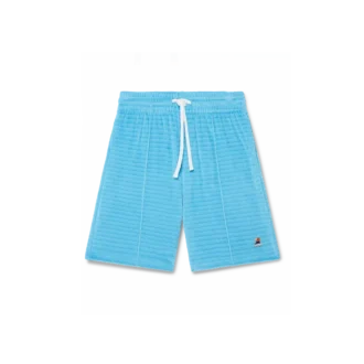Velours gestreepte Shorts