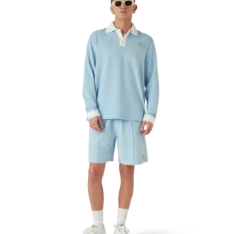 Velours gestreepte Shorts