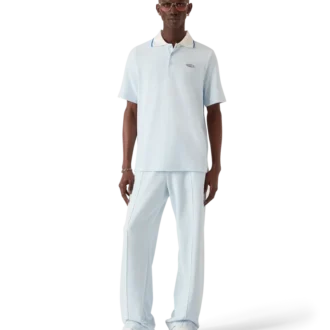 Velours poloshirt met korte mouwen Velours poloshirt met korte mouwen
