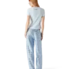 Velours T-shirt met korte mouwen voor dames Velours T-shirt met korte mouwen voor dames