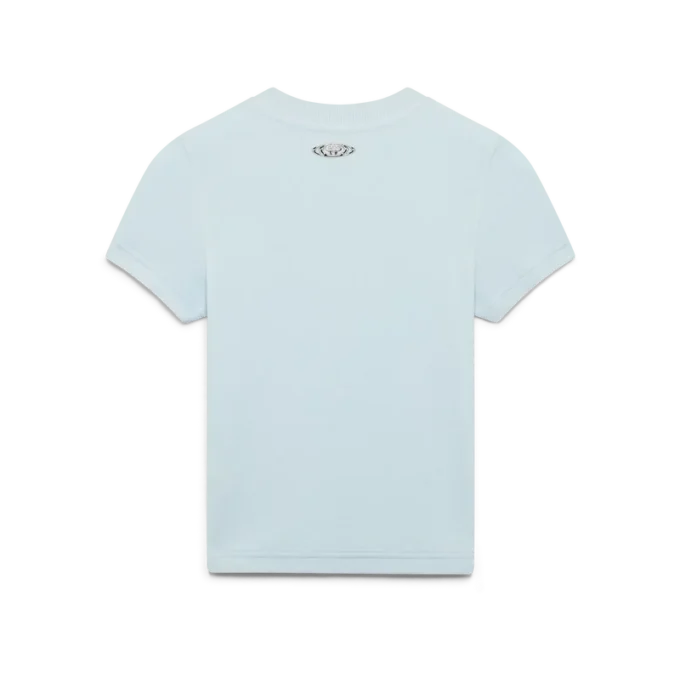 Velours T-shirt met korte mouwen voor dames Velours T-shirt met korte mouwen voor dames