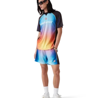 Voetbalshort met kleurverloop