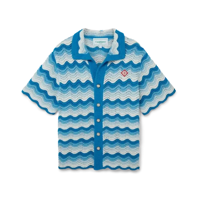 Wavy Gradient gehaakt overhemd Wavy Gradient gehaakt overhemd