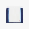 Wit-blauw gestreepte mesh-minirok