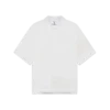 Wit monogram-overhemd met korte mouwen Wit monogram-overhemd met korte mouwen