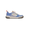 Witte en blauwe Court-sneaker voor heren