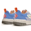 Witte en blauwe Court-sneaker voor heren