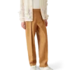 Wollen chino met plooien Wollen chino met plooien