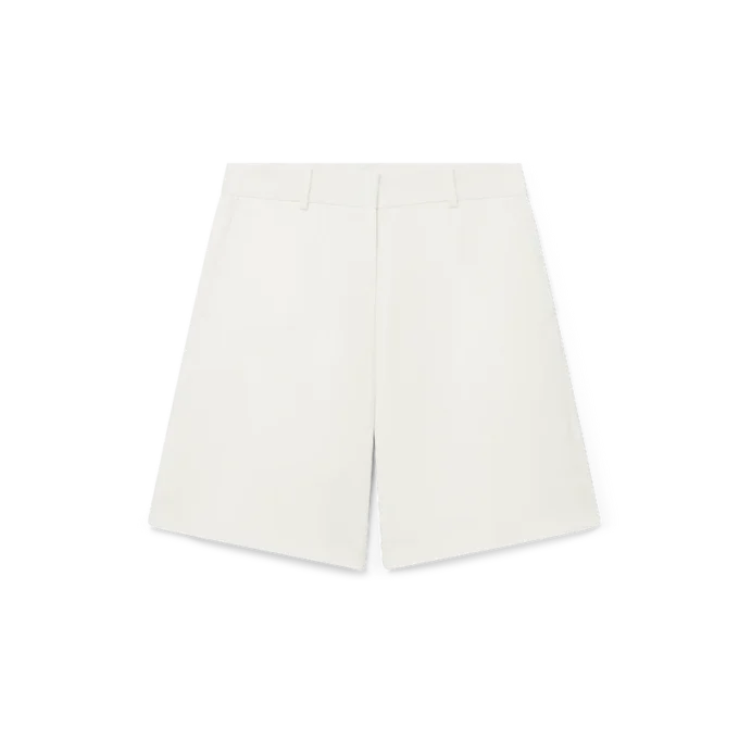 Wollen relaxte, getailleerde Shorts