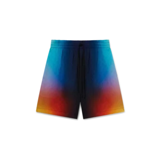 Zijden short met kleurverloop