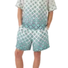 Zijden short met monogram in kleurverloop Zijden short met monogram in kleurverloop