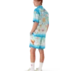 Zijden twill-Shorts met Kawaii-motief