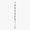 Zilveren & blauwe waterdruppel armband van messing