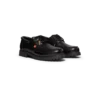 Zwarte leren bootschoenen voor heren