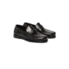 Zwarte leren loafers voor heren