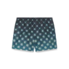 Zwarte swimshort met monogram in kleurverloop Zwarte swimshort met monogram in kleurverloop