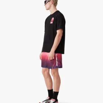 Zwemshort met auberginekleurig kleurverloop Zwemshort met auberginekleurig kleurverloop