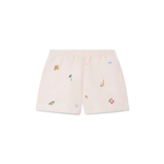 Zwemshort met geborduurd motief