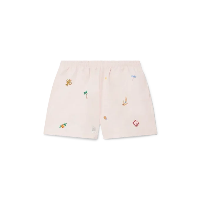 Zwemshort met geborduurd motief Zwemshort met geborduurd motief
