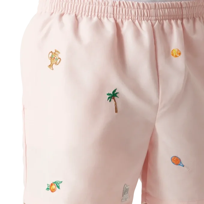 Zwemshort met geborduurd motief Zwemshort met geborduurd motief