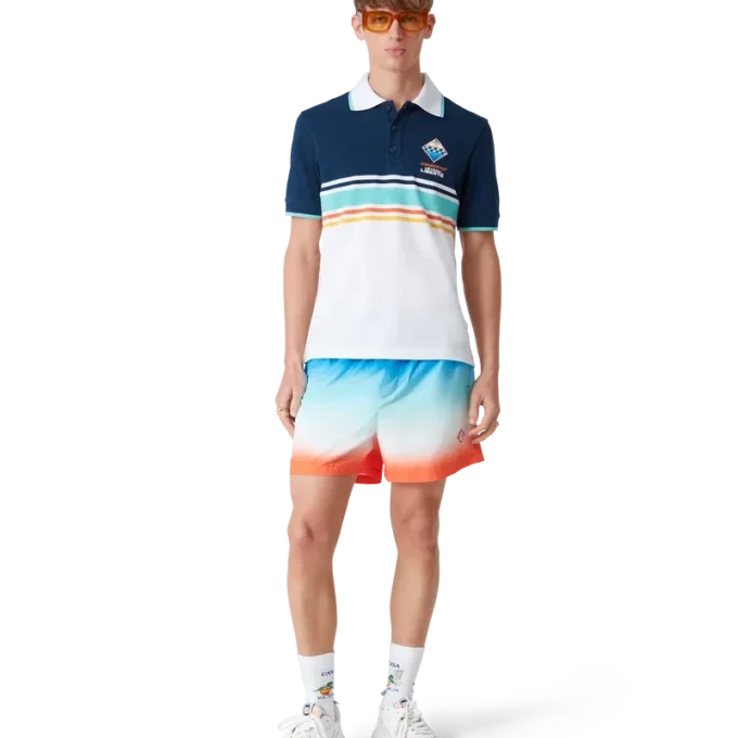 Zwemshort met jacquardprint in kleurverloop