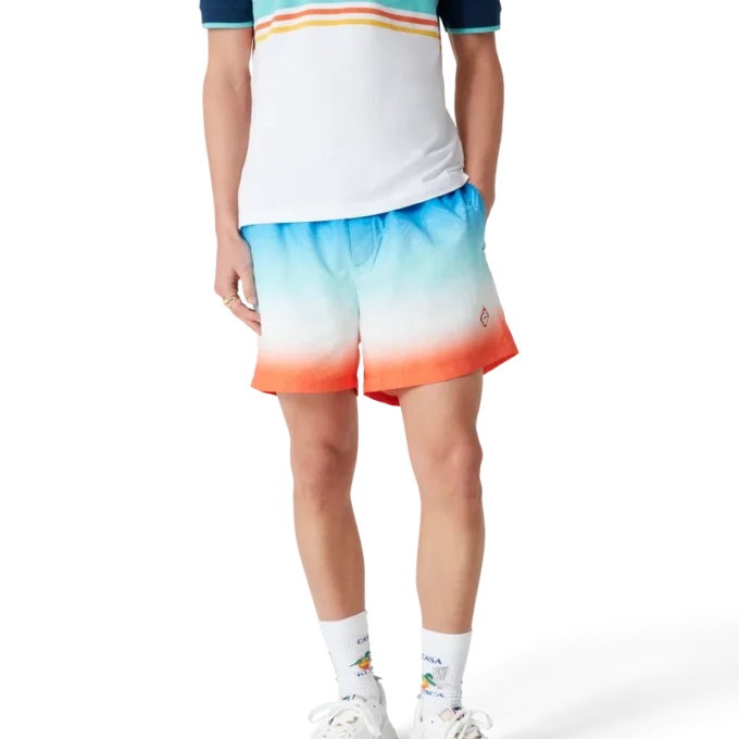 Zwemshort met jacquardprint in kleurverloop
