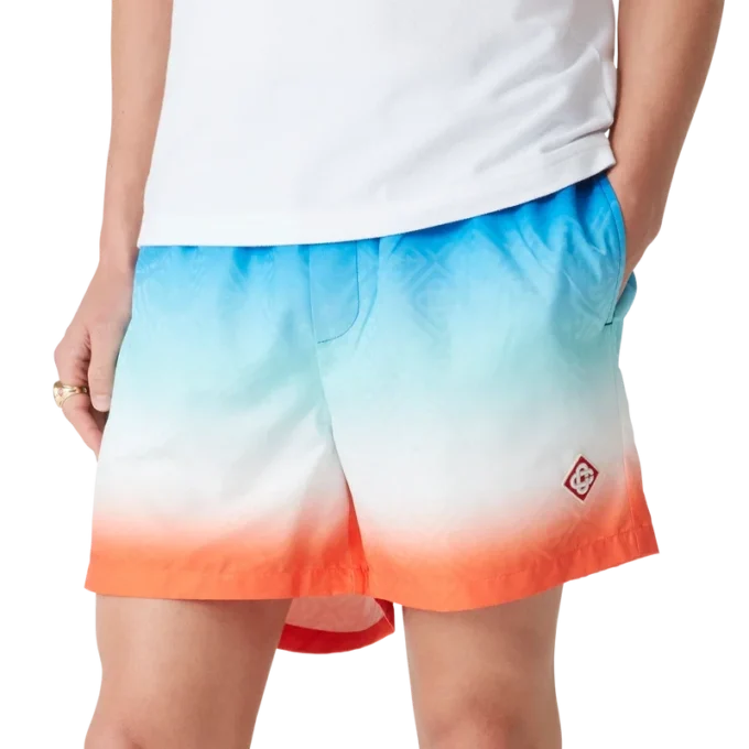 Zwemshort met jacquardprint in kleurverloop